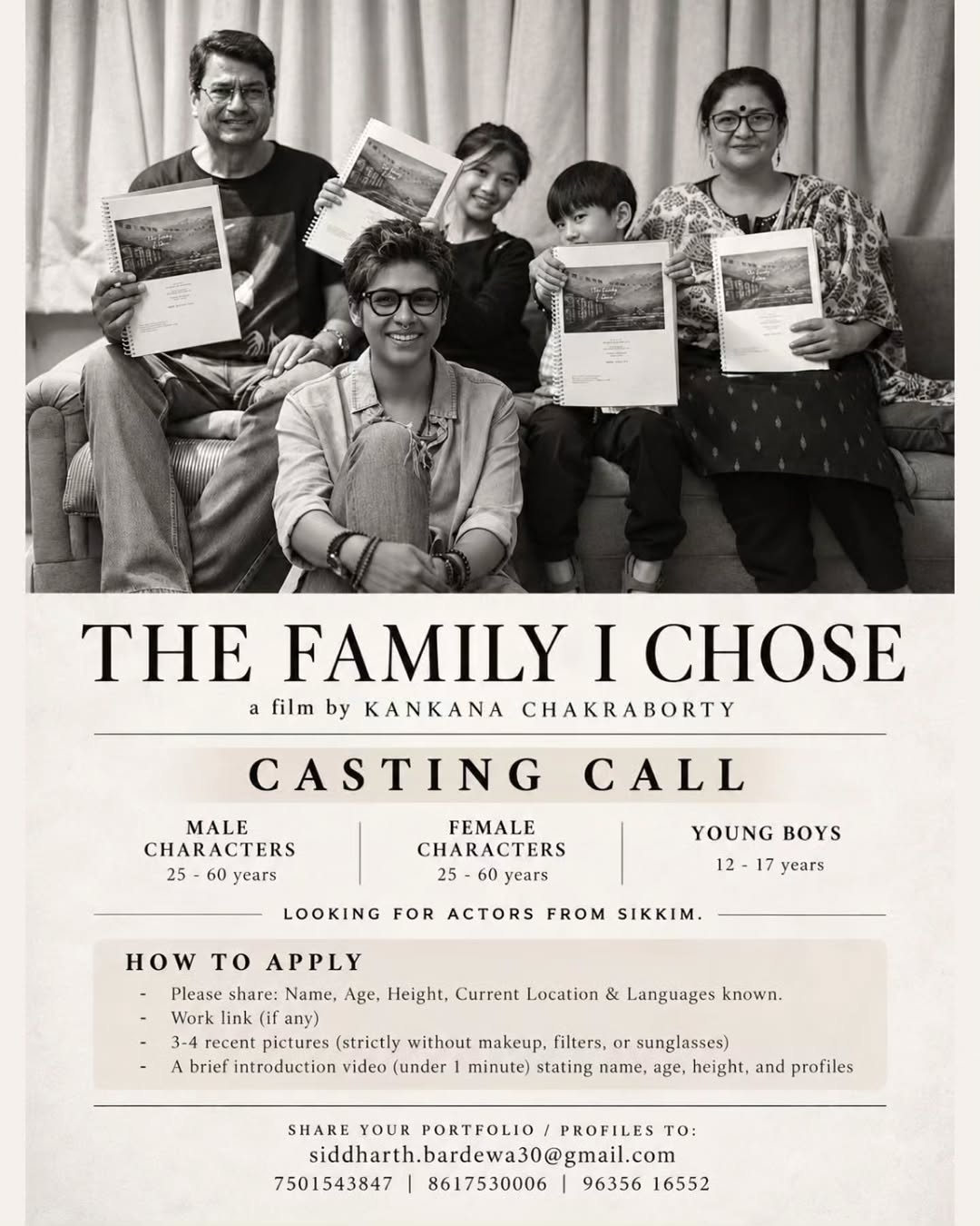 Audition: SIKKIM, THE CAMERA IS CALLING