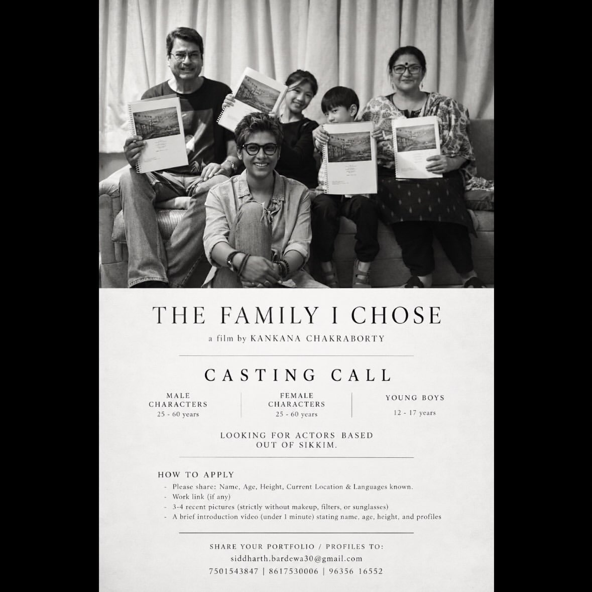 Audition: SIKKIM, THE CAMERA IS CALLING