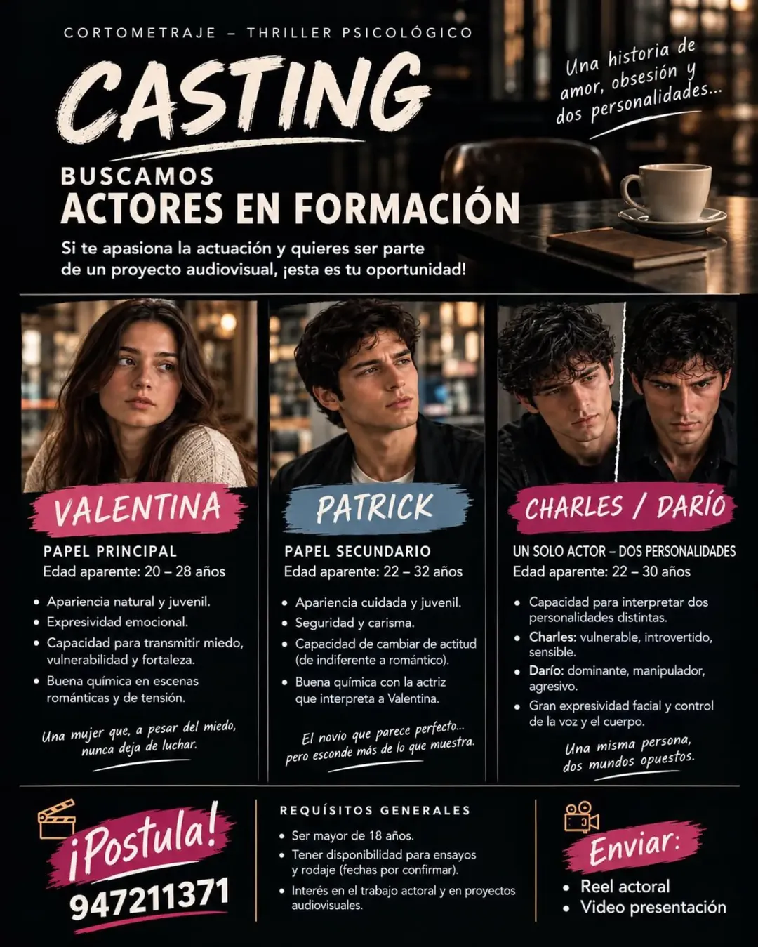 Audition: CASTING FOR UNIVERSITY SHORT FILM
